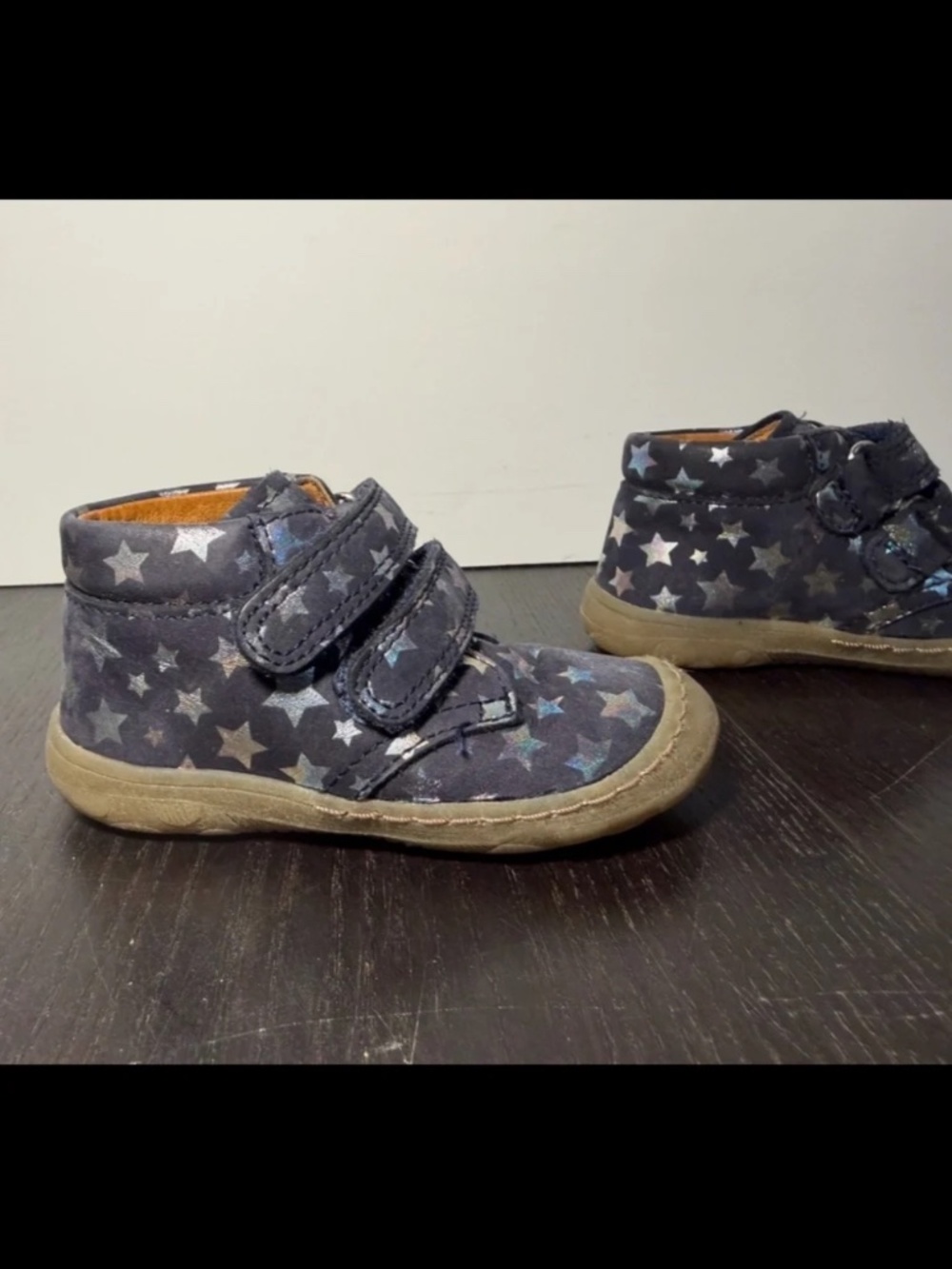 Froddo Ankle Boot Shoes Blue/Black Iridecent Stars Infant EU 20/US 4.5-5